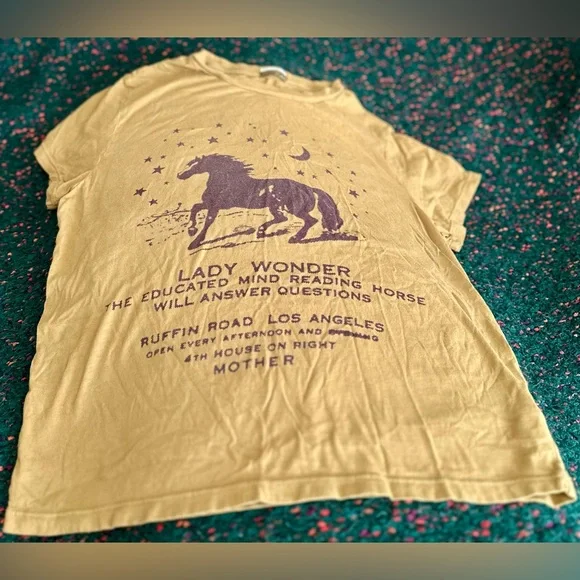 ‼️RARE‼️🎸MOTHER🎸🔥NWOT🔥The Lil Goodie Goodie Graphic Tee in Lady Wonder— M - Picture 5 of 16